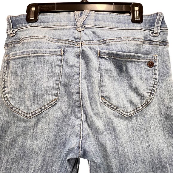 Democracy Blue Jeans Ab Technology Stretch Denim Womens Sz 10 Pockets - Picture 7 of 16